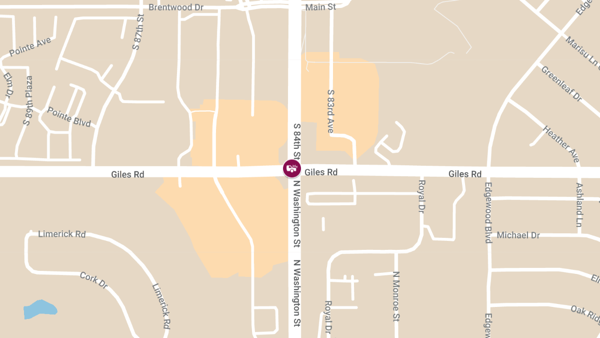 Injury Crash Reported at 84th St & Giles Rd