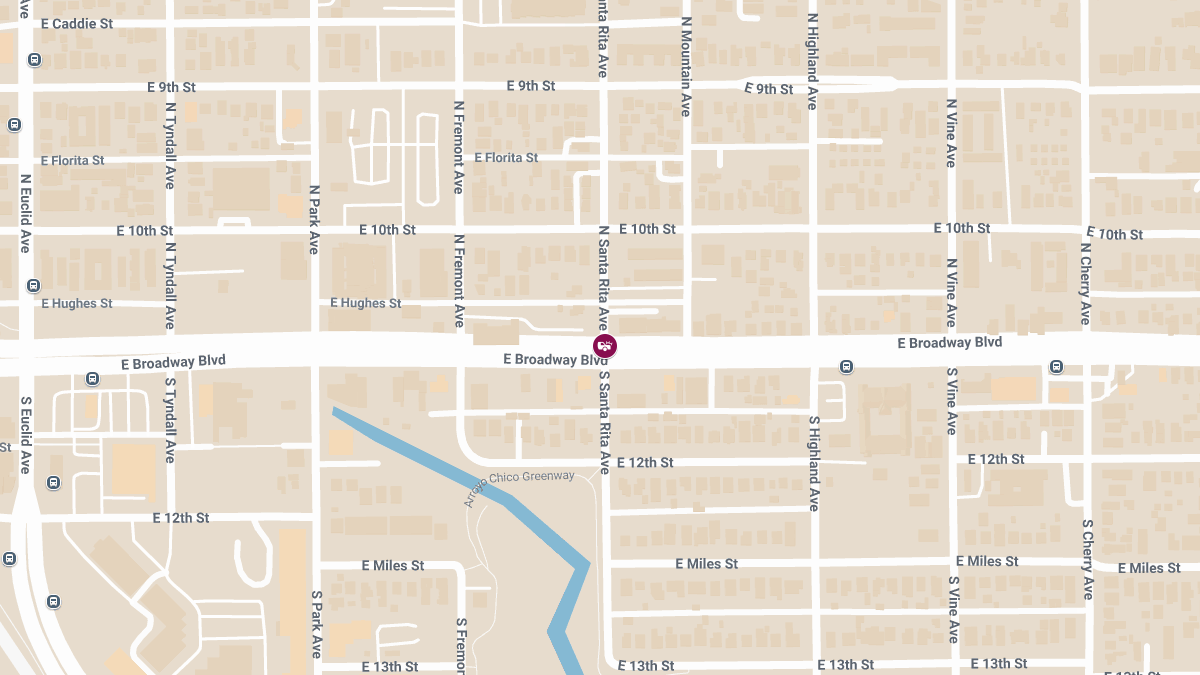 Injury Crash Reported at Broadway Blvd & S Santa Rita Ave