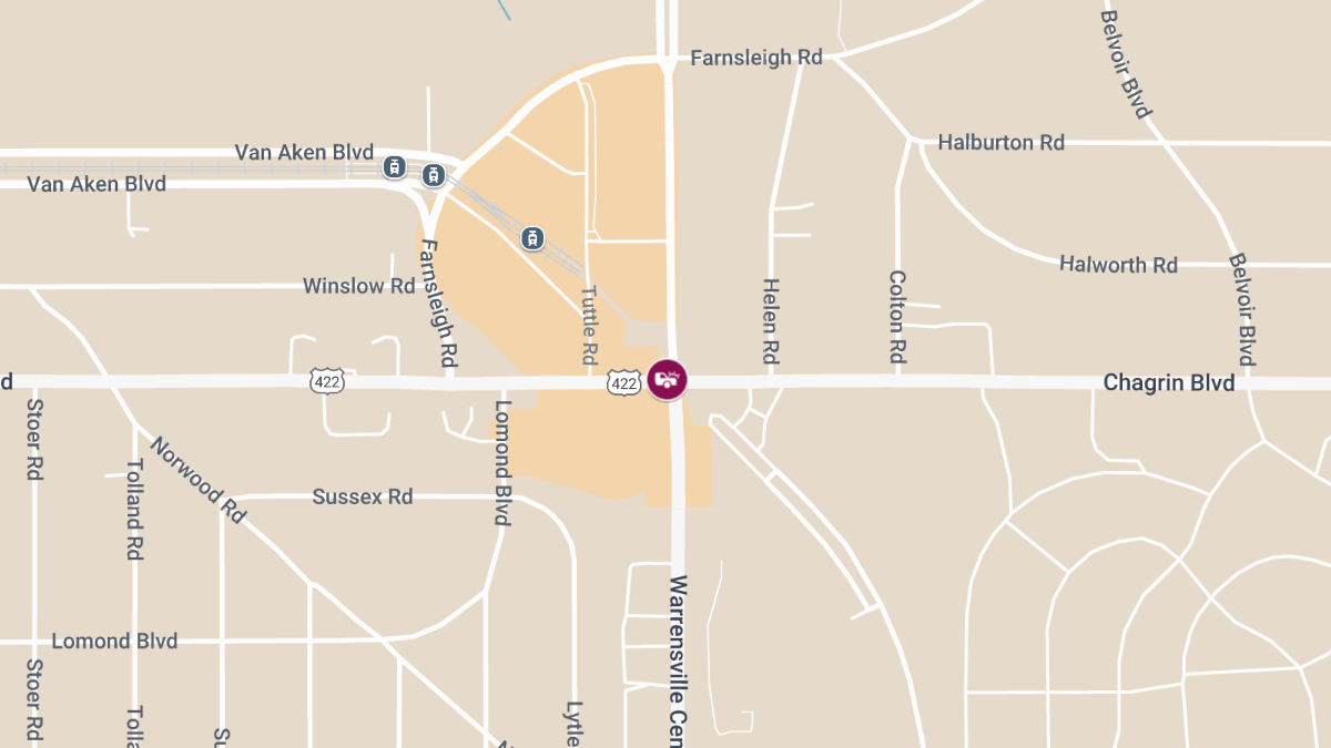 Injury Crash Reported at Chagrin Blvd & Warrensville Center Rd