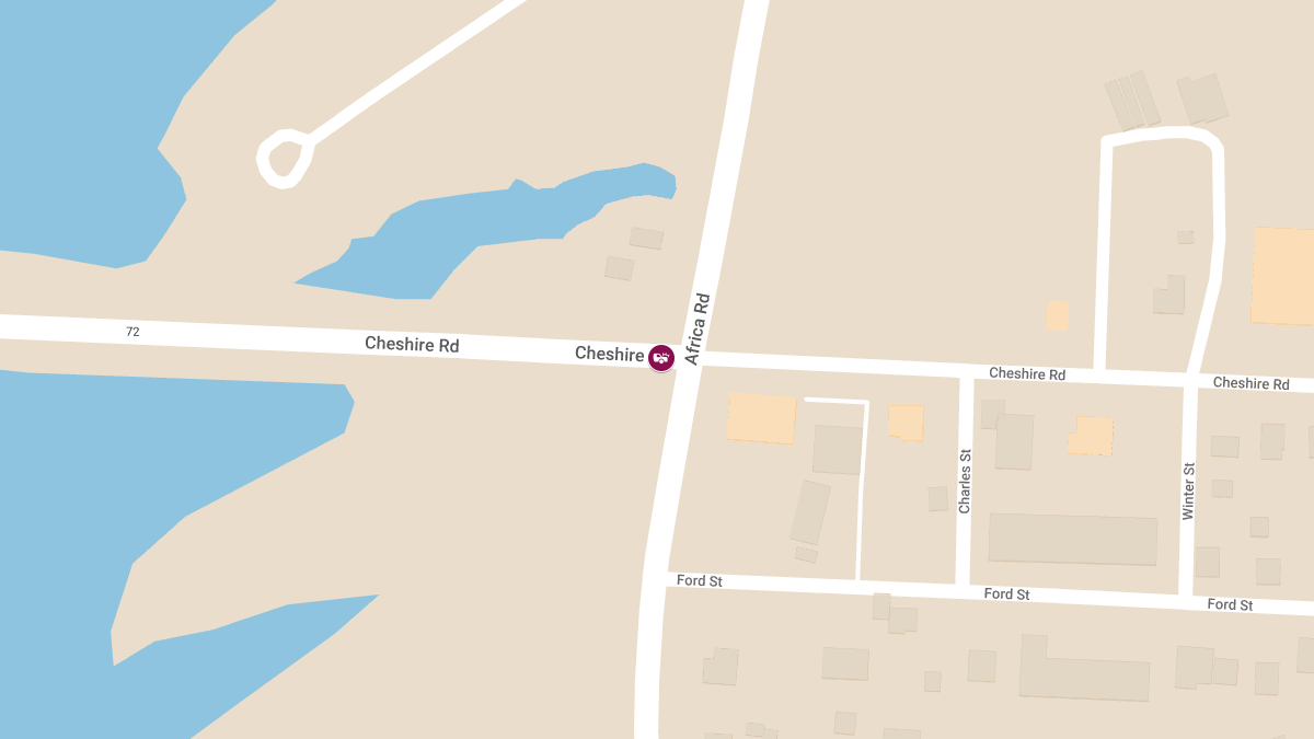 Injury Crash Reported at Cheshire Rd & Africa Rd