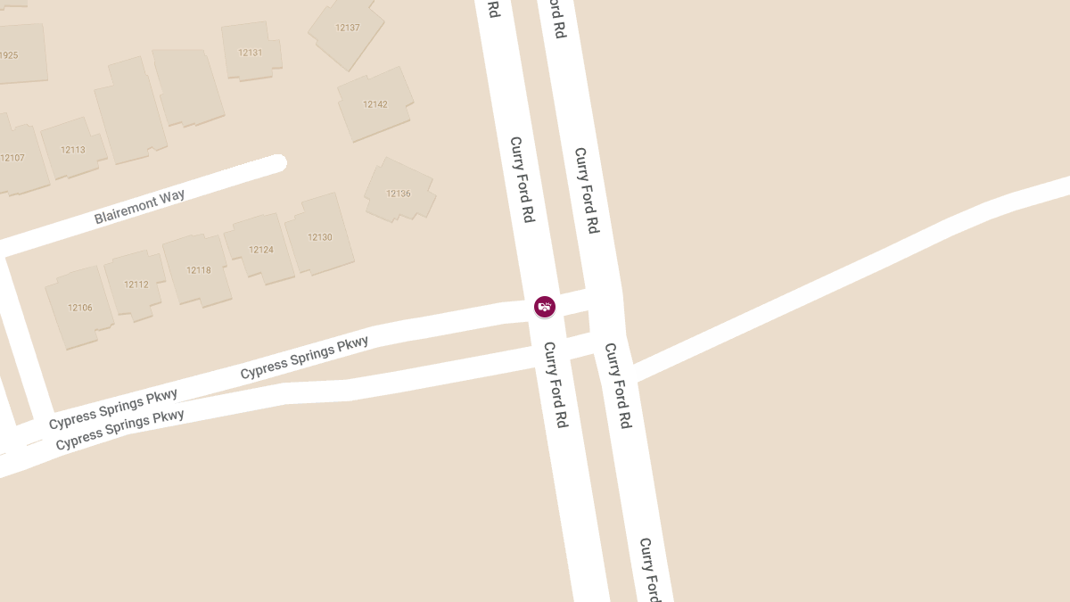 Injury Crash Reported at Curry Ford Rd and Cypress Springs Pkwy