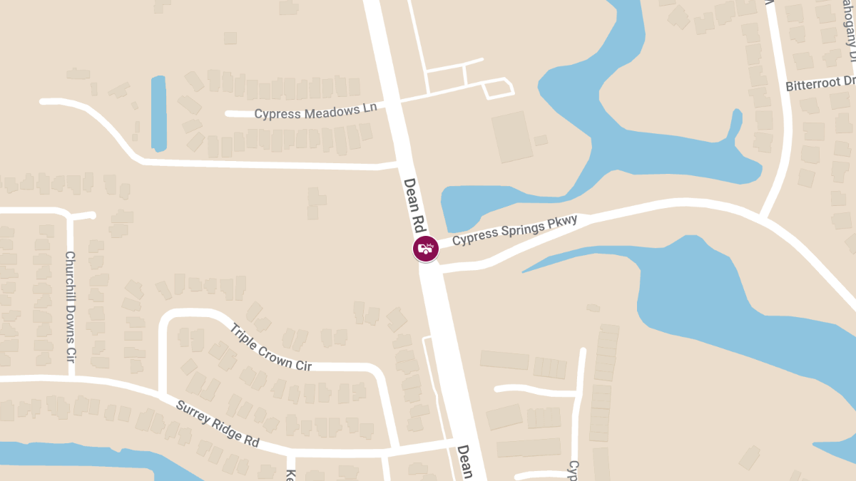 Injury Crash Reported at Dean Rd S & Cypress Springs Pkwy