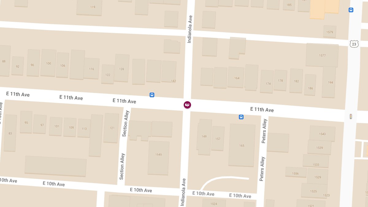 Injury Crash Reported at E 11th Ave & Indianola Ave