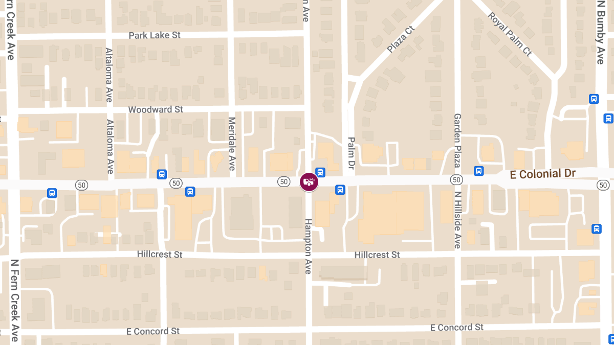 Injury Crash Reported at E Colonial Dr & N Hampton Ave