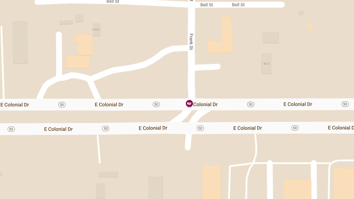 Injury Crash Reported at E Colonial Dr and Frank St