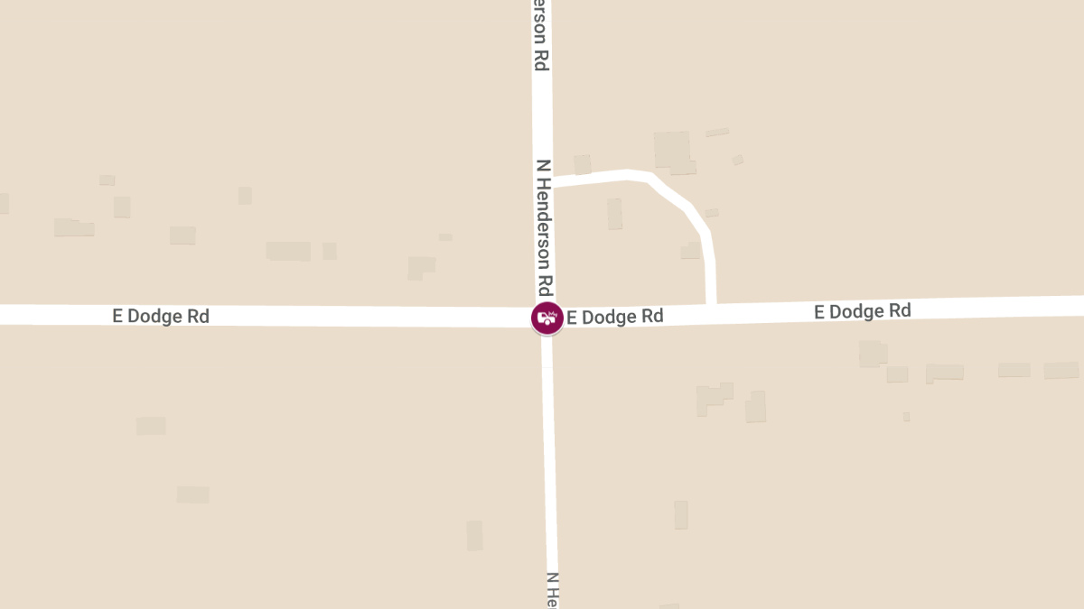 Injury Crash Reported at E Dodge Rd & Henderson Rd