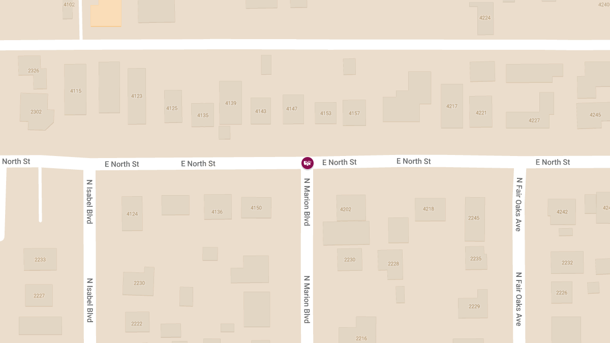 Injury Crash Reported at E North St and N Marion Blvd