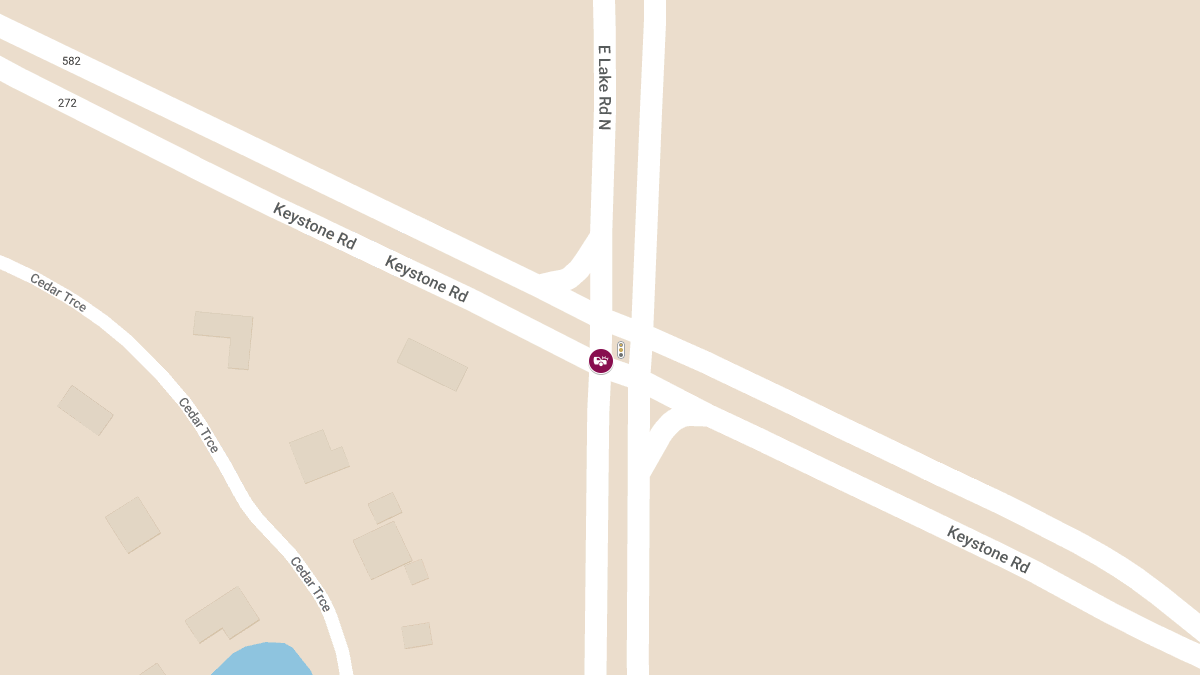 Injury Crash Reported at East Lake Rd and Keystone Rd