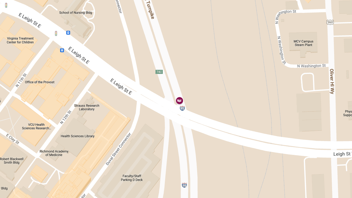 Injury Crash Reported at Exit 74C in Upper Shockoe Valley