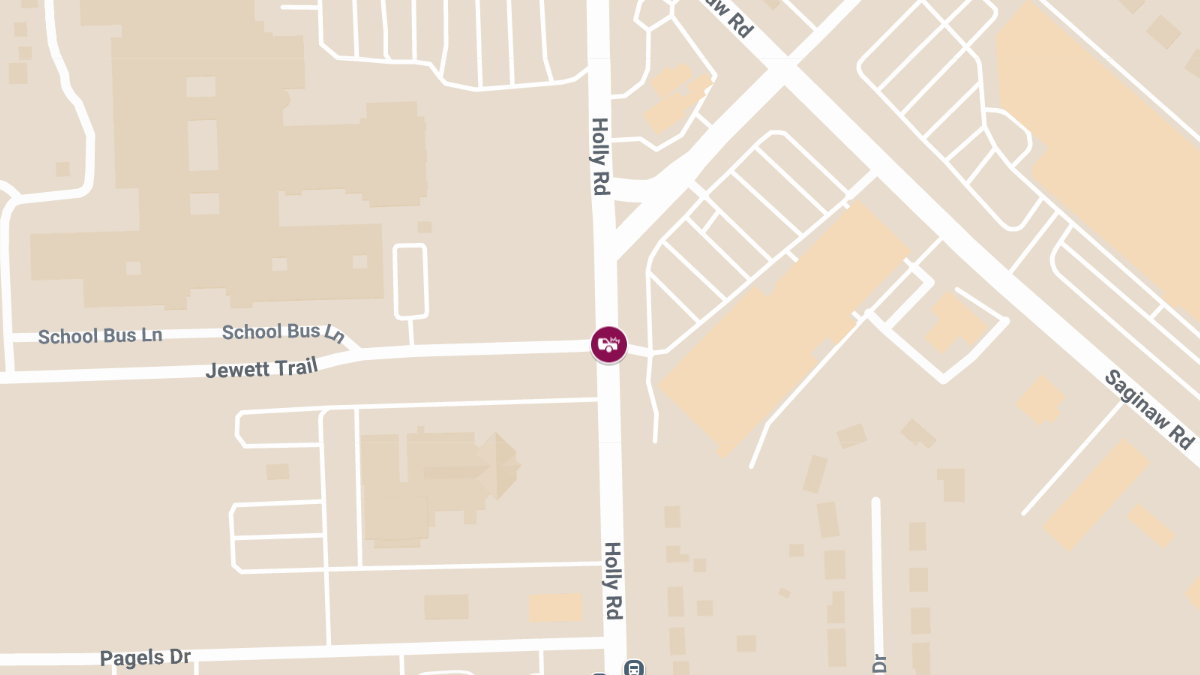Injury Crash Reported at Holly Rd & Jewett Trl