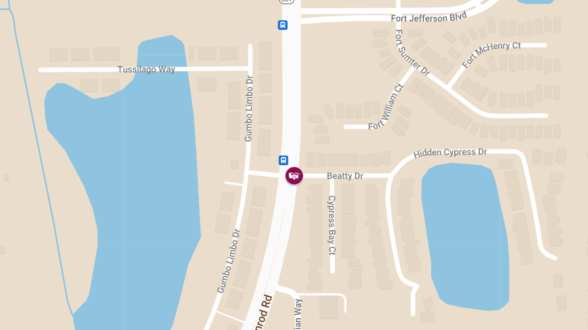 Injury Crash Reported at Hollywood Blvd and Eber Blvd