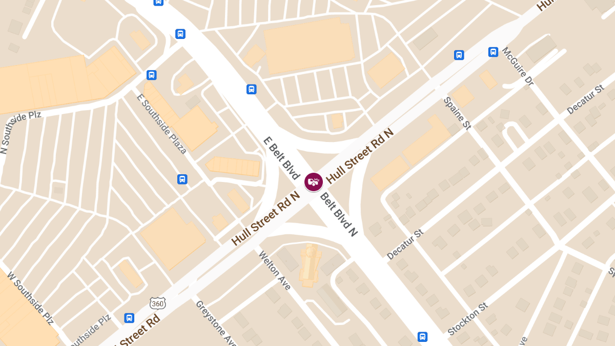 Injury Crash Reported at Hull Street Rd & Belt Blvd