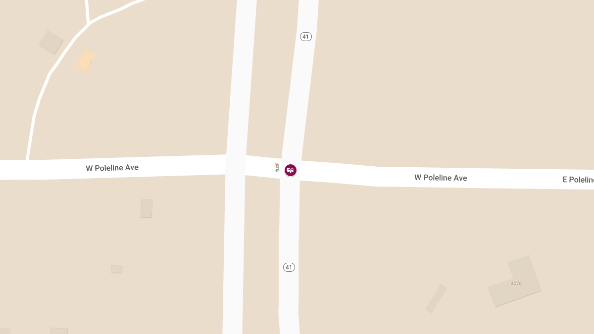 Injury Crash Reported at Hwy 41 and Poleline Ave