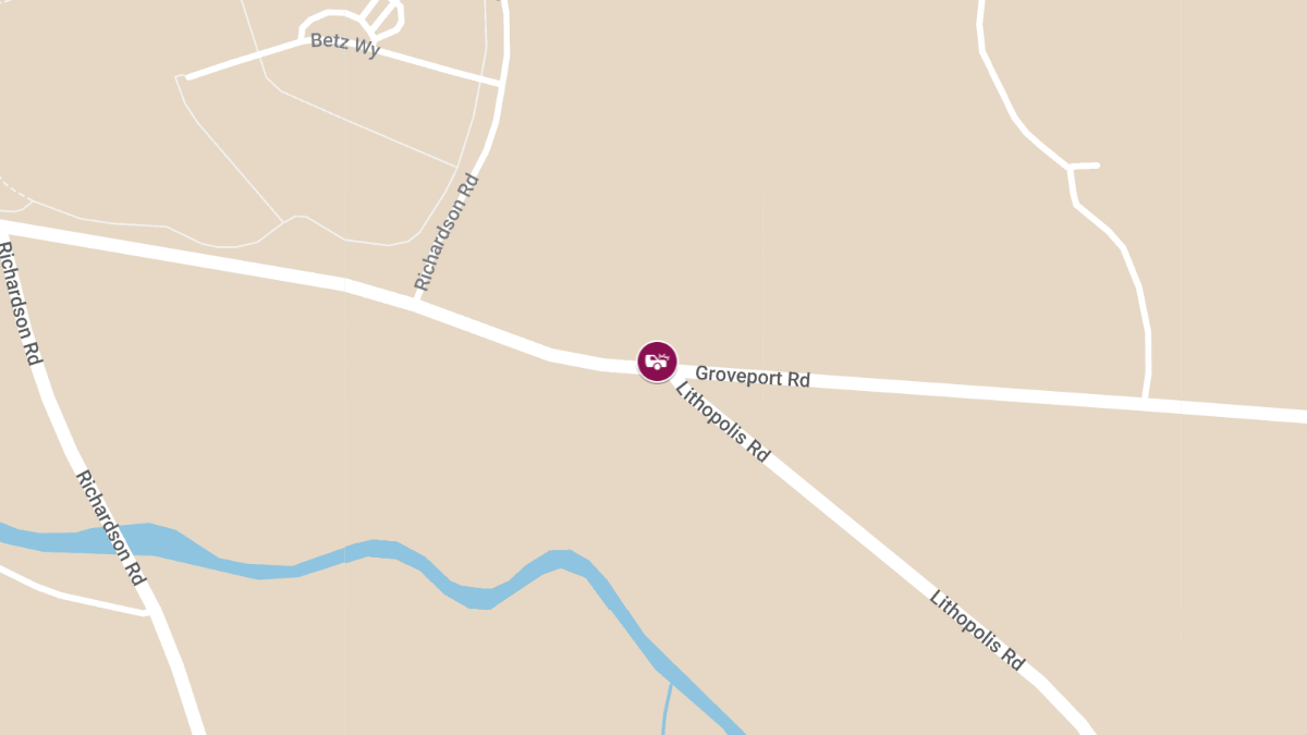 Injury Crash Reported at Lithopolis & Groveport Rds
