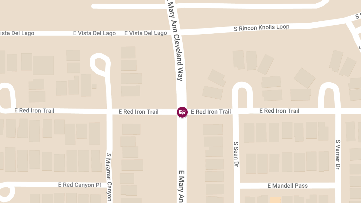 Injury Crash Reported at Mary Ann Cleveland Way & Red Iron Trail