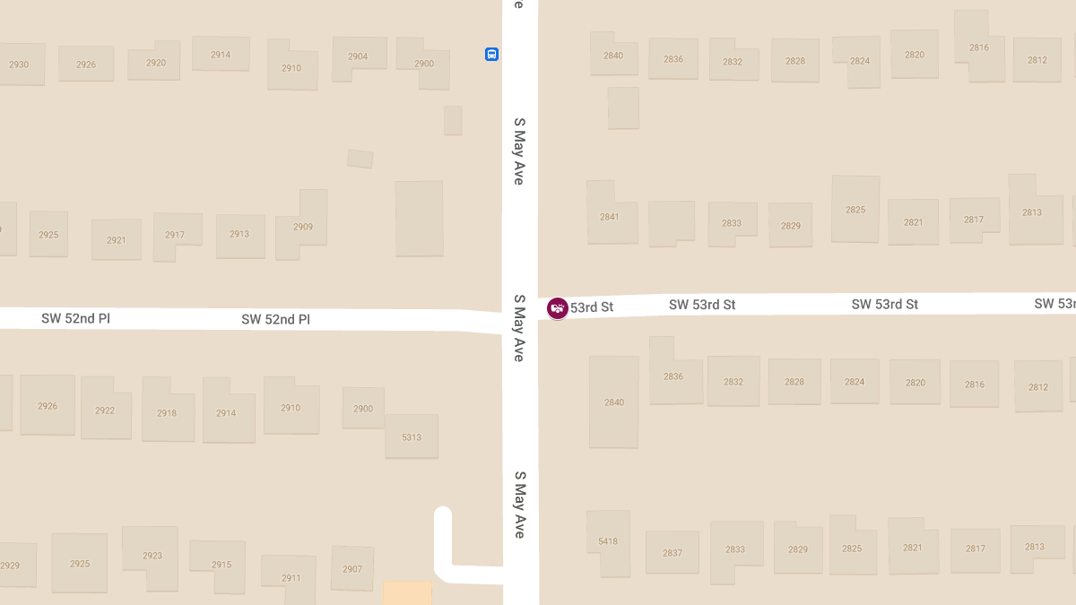 Injury Crash Reported at May Ave & SW 53rd St