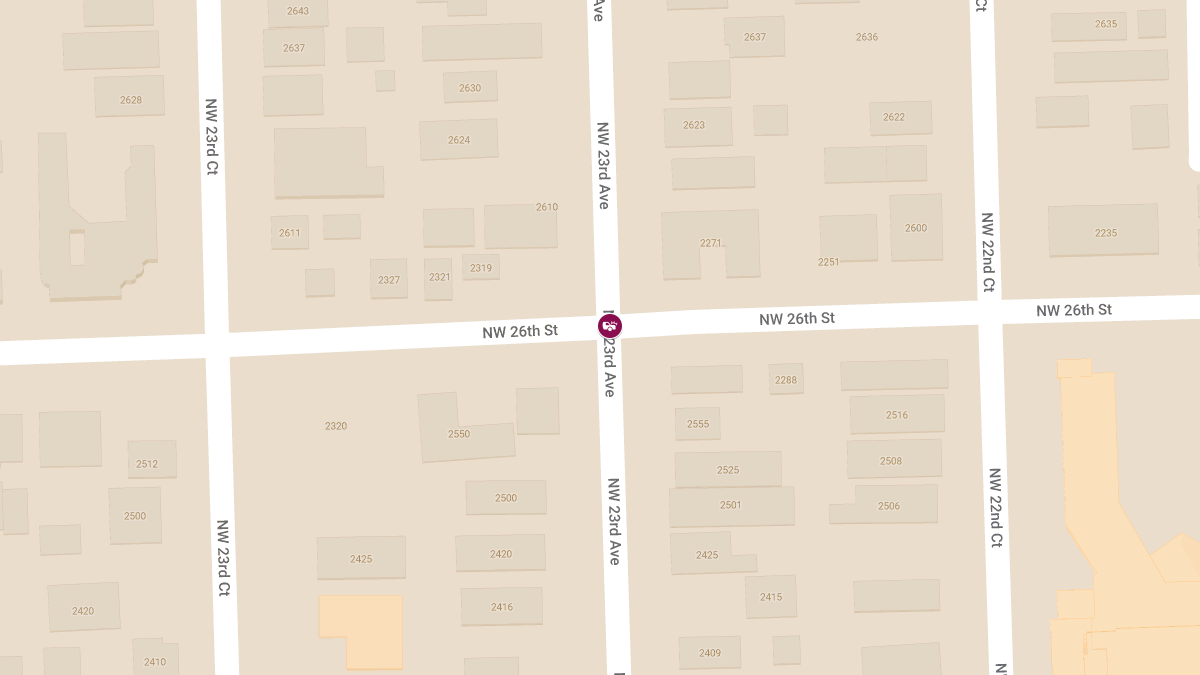 Injury Crash Reported at NW 23rd Ave & NW 26th St