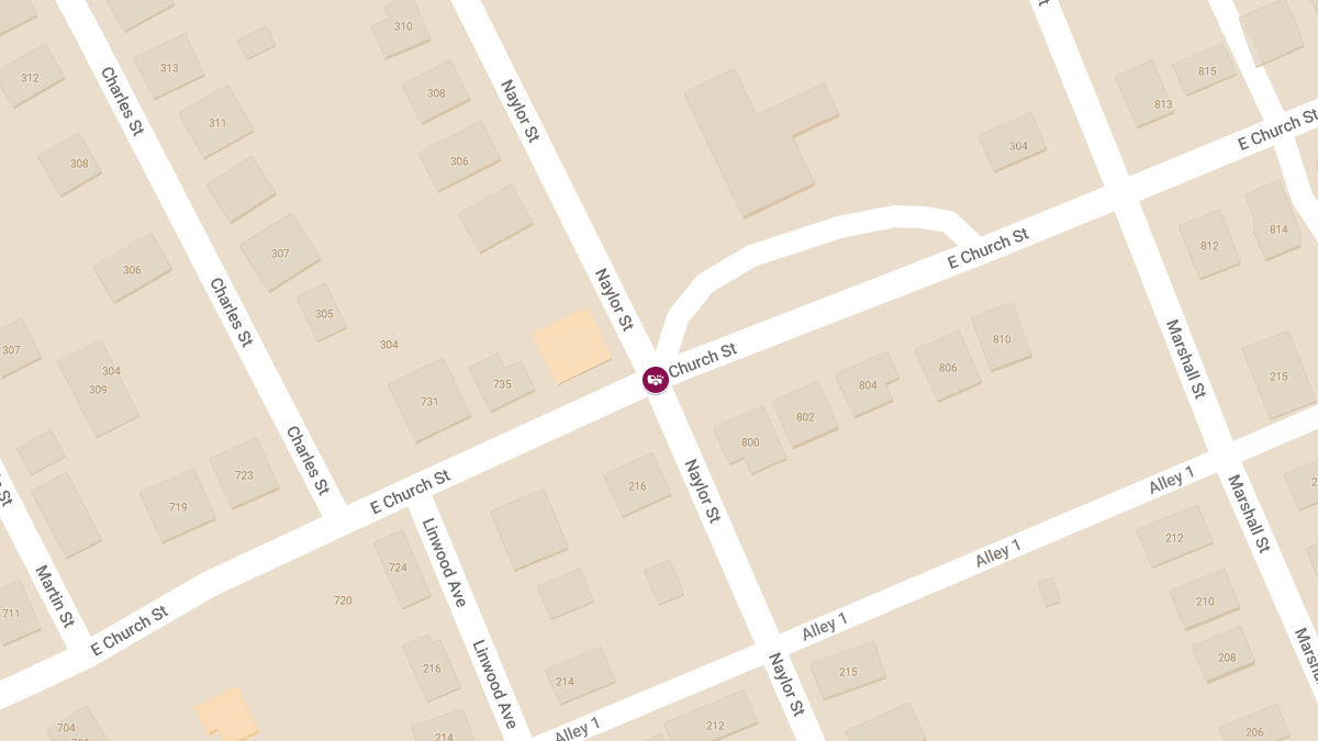Injury Crash Reported at Naylor St & E Church St