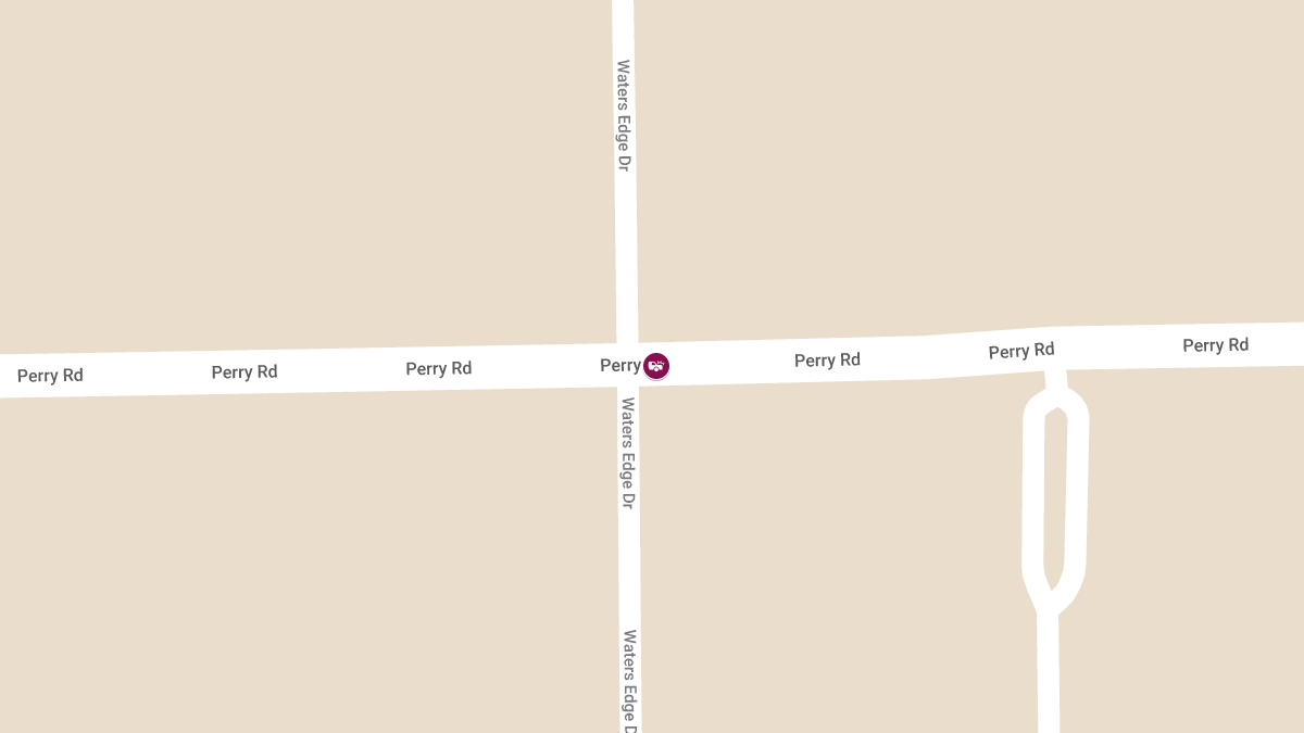 Injury Crash Reported at Perry Rd & Waters Edge Dr