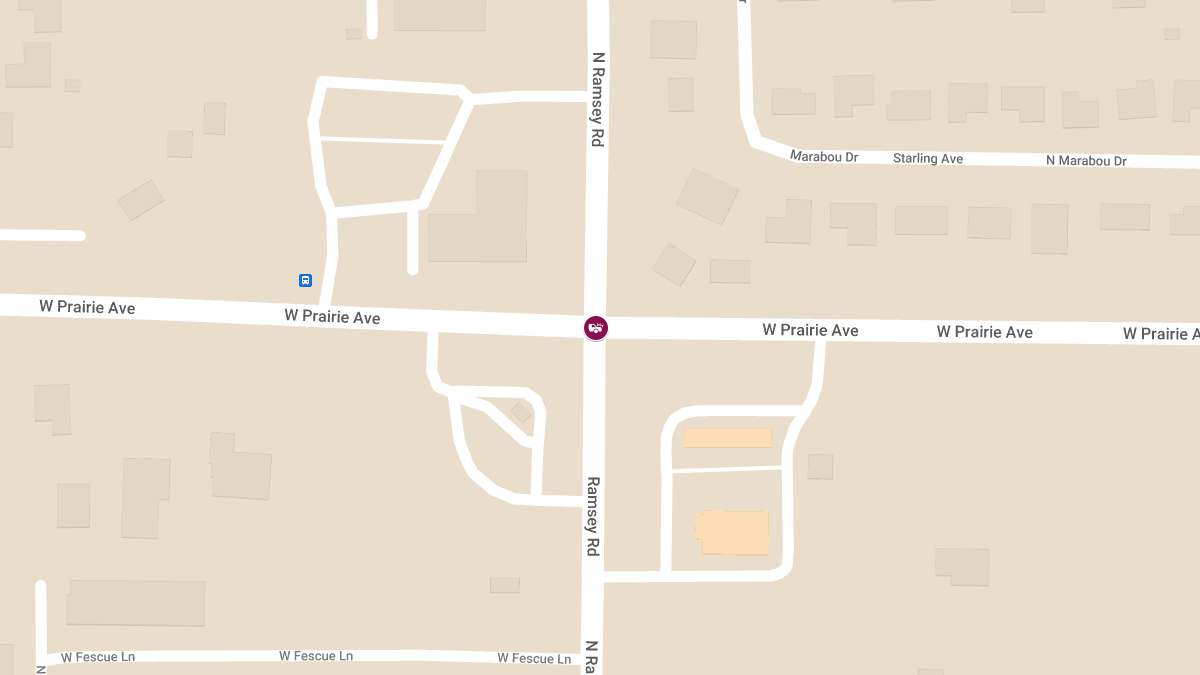 Injury Crash Reported at Prairie Ave & Ramsey Rd
