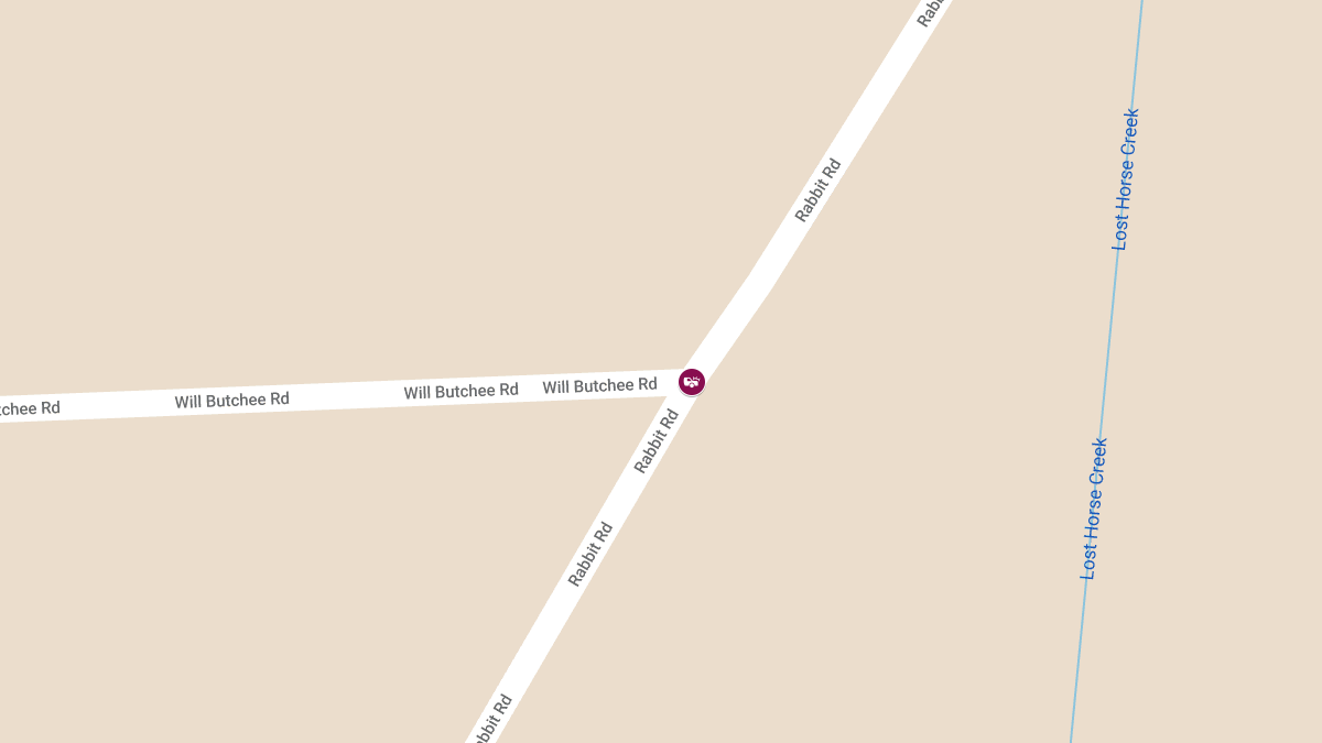 Injury Crash Reported at Rabbit Rd & Will Butchee Rd