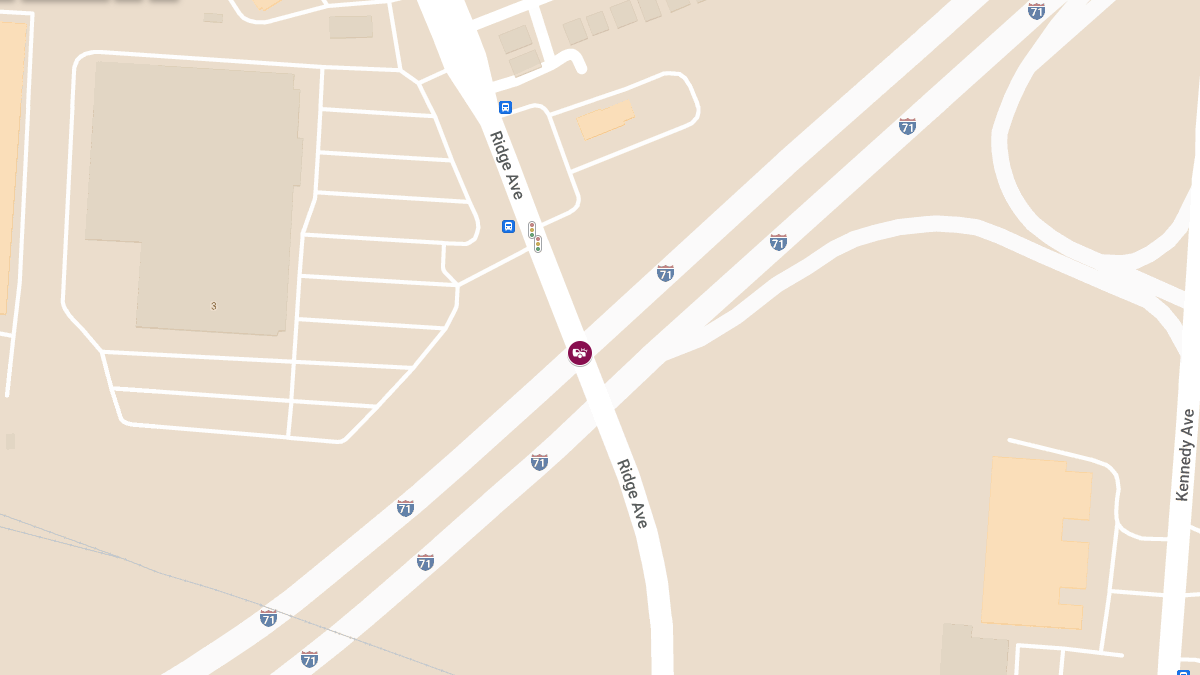 Injury Crash Reported at Ridge Ave & I-71 S