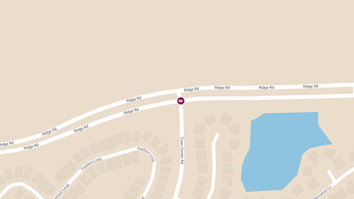 Injury Crash Reported at Ridge Rd and Town Center Rd