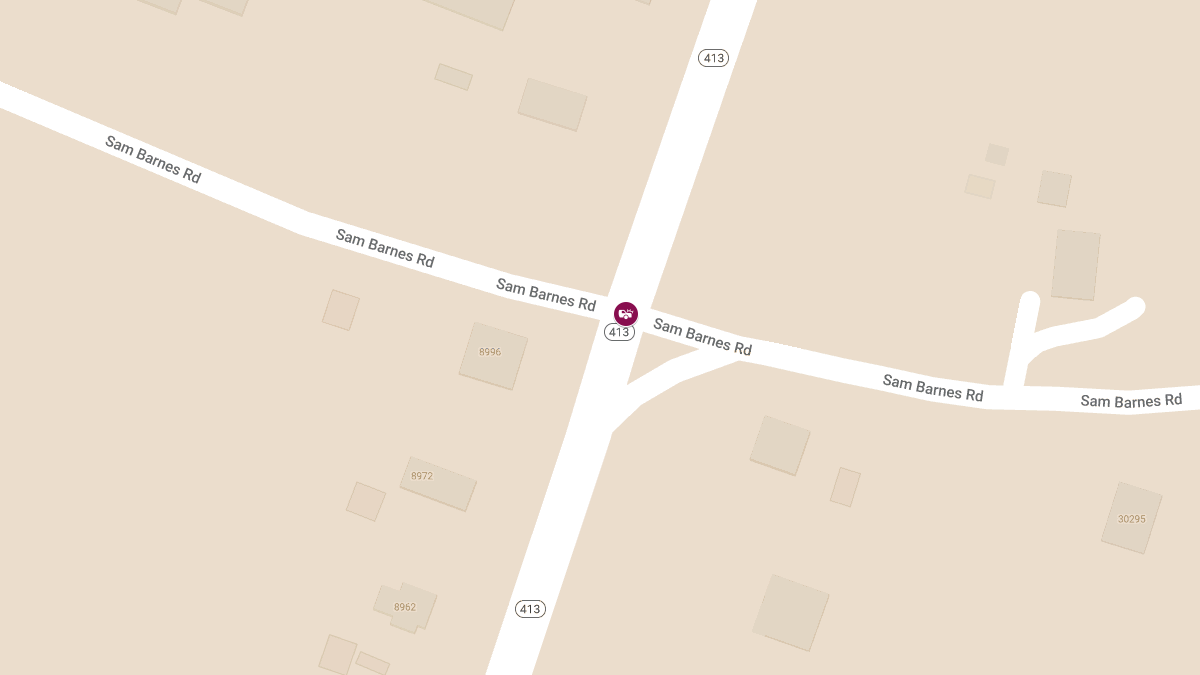 Injury Crash Reported at Route 413 & Sam Barnes Rd