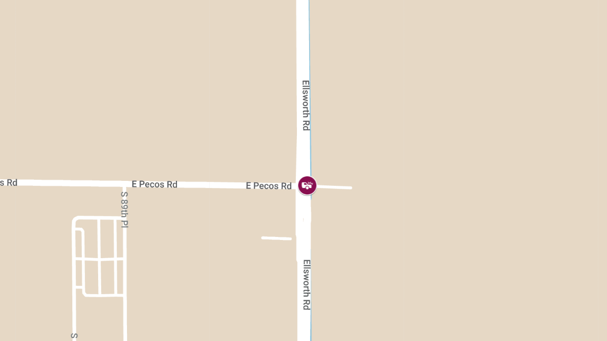 Injury Crash Reported at S Ellsworth Rd & E Pecos Rd