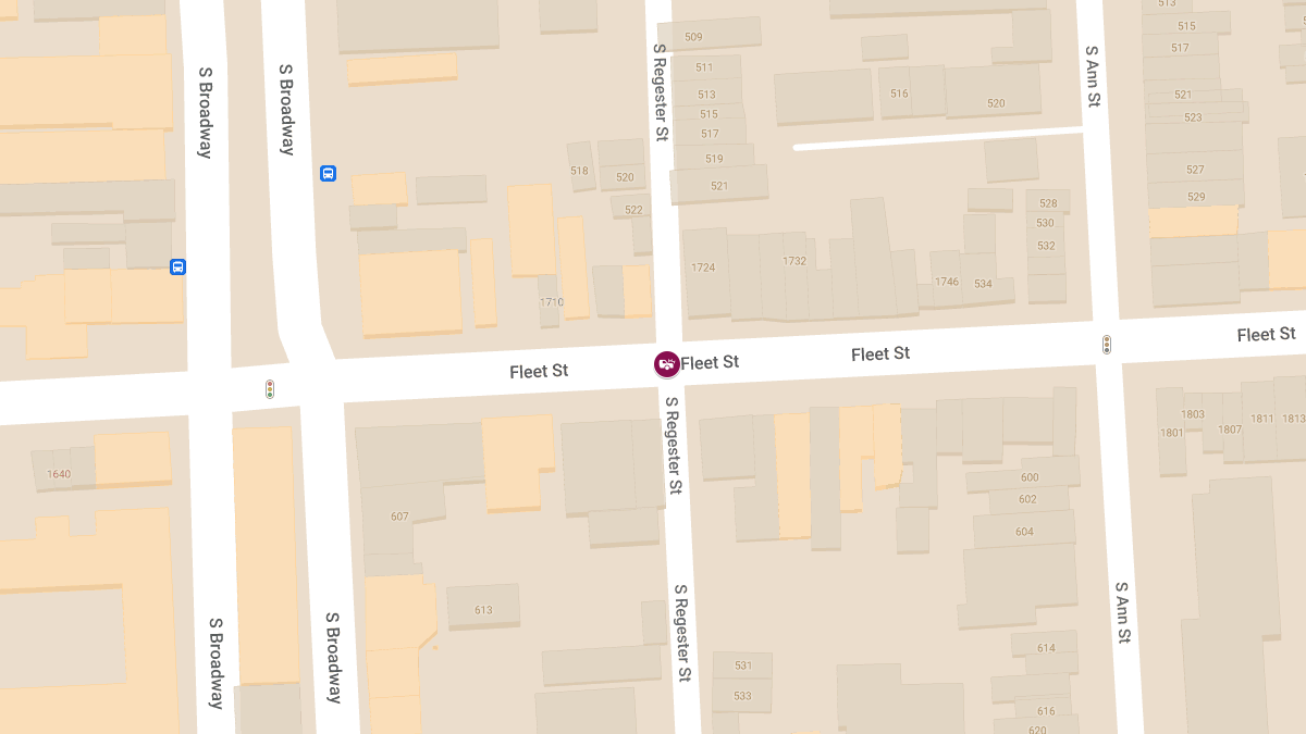 Injury Crash Reported at S Regester St & Fleet St