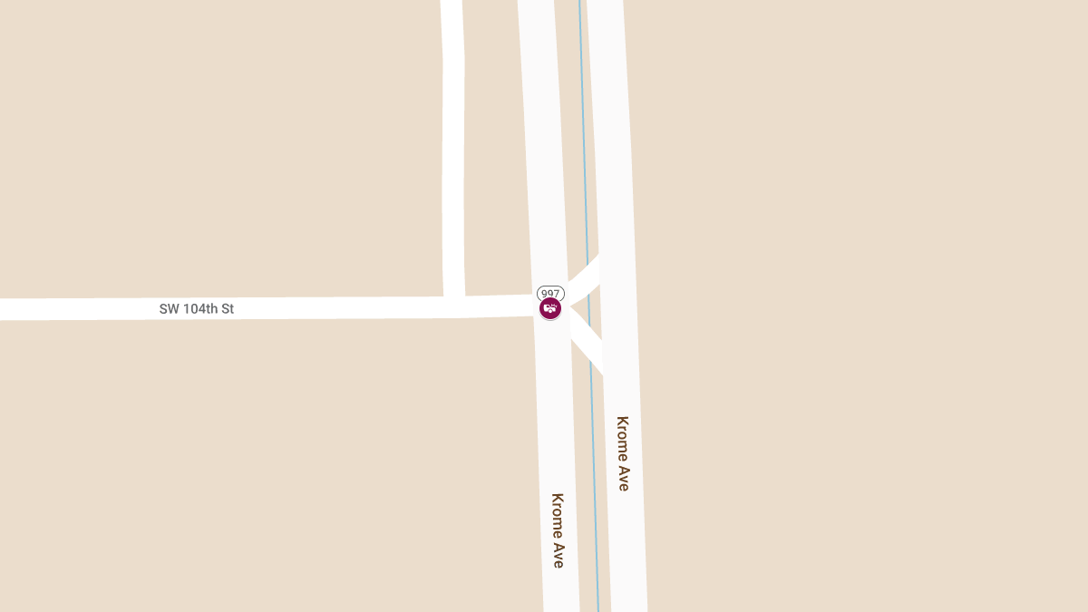 Injury Crash Reported at SW 177th Ave and SW 104th St