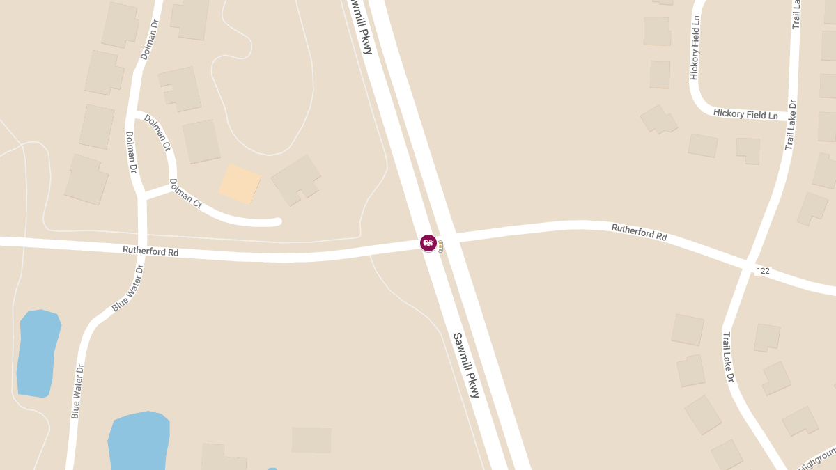 Injury Crash Reported at Sawmill Pkwy & Rutherford Rd