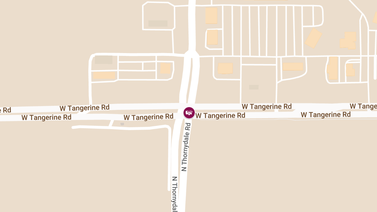 Injury Crash Reported at Thornydale Rd & Tangerine Rd