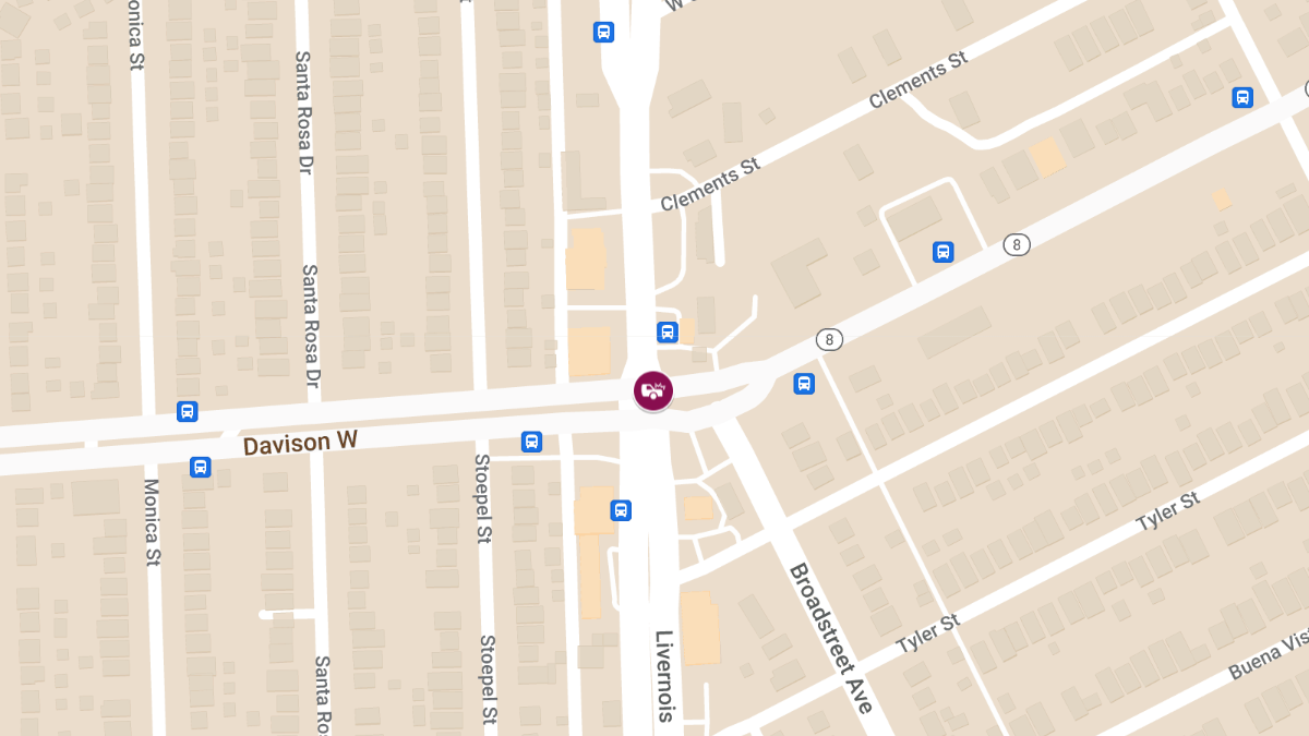 Injury Crash Reported at W Davison & Livernois Ave