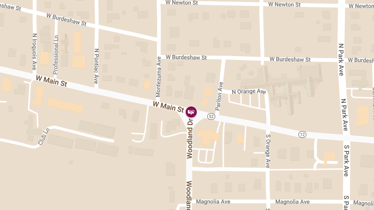 Injury Crash Reported at West Main St & Woodland Dr