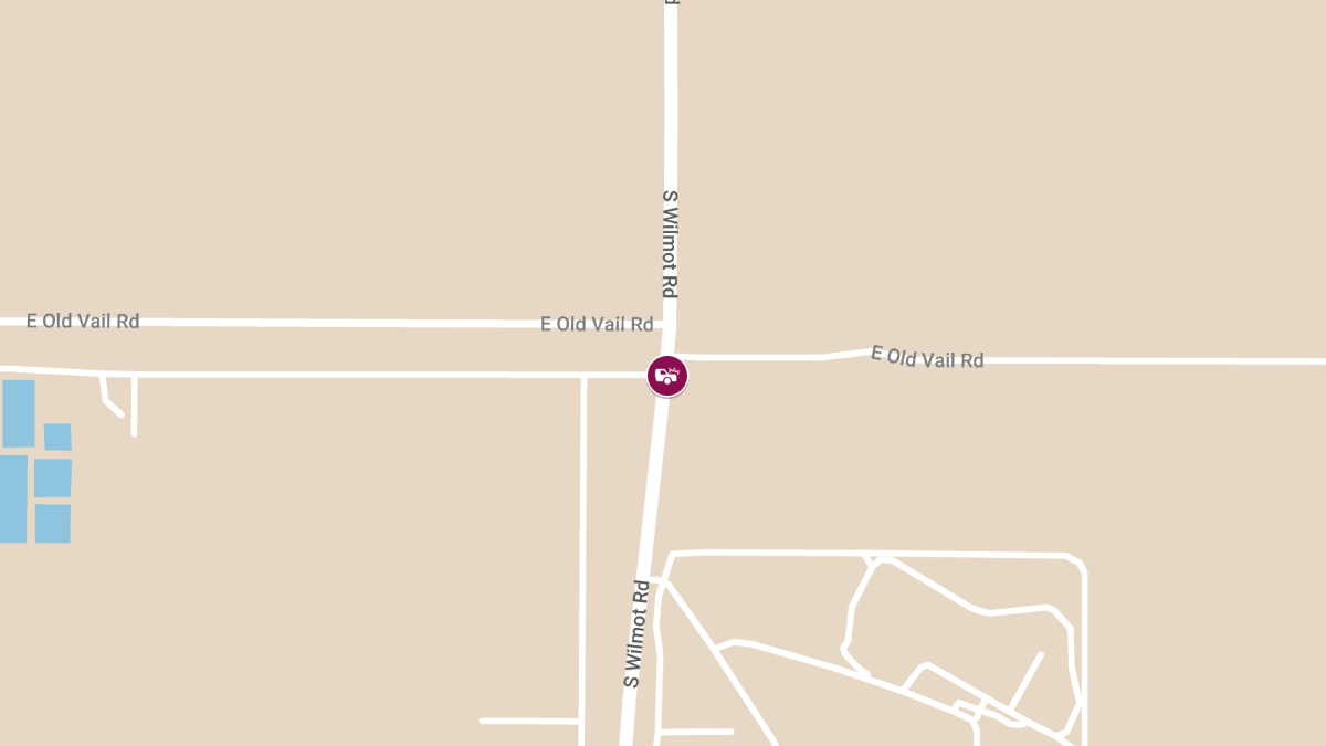Injury Crash Reported at Wilmot Rd & Old Vail Connection Rd