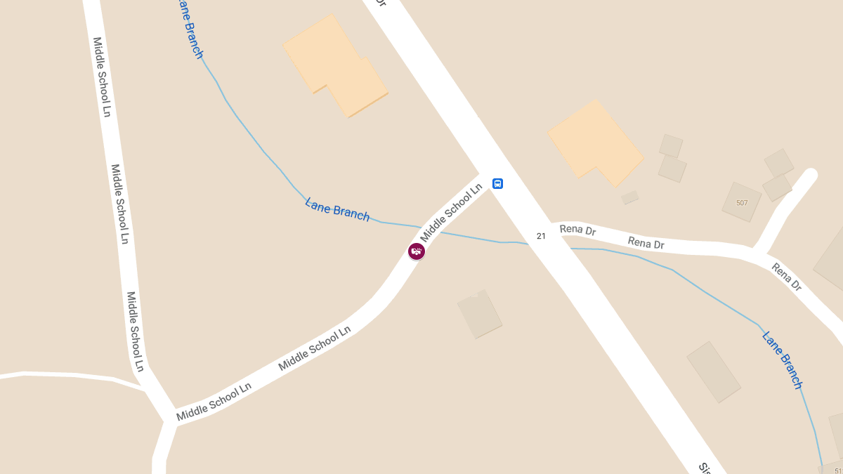 Injury Crash Reported on 100 Middle School Ln