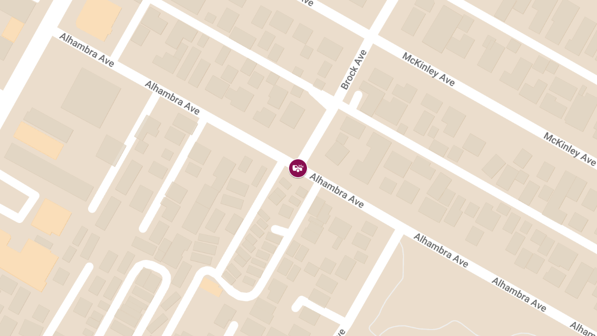 Injury Crash Reported on Alhambra Ave