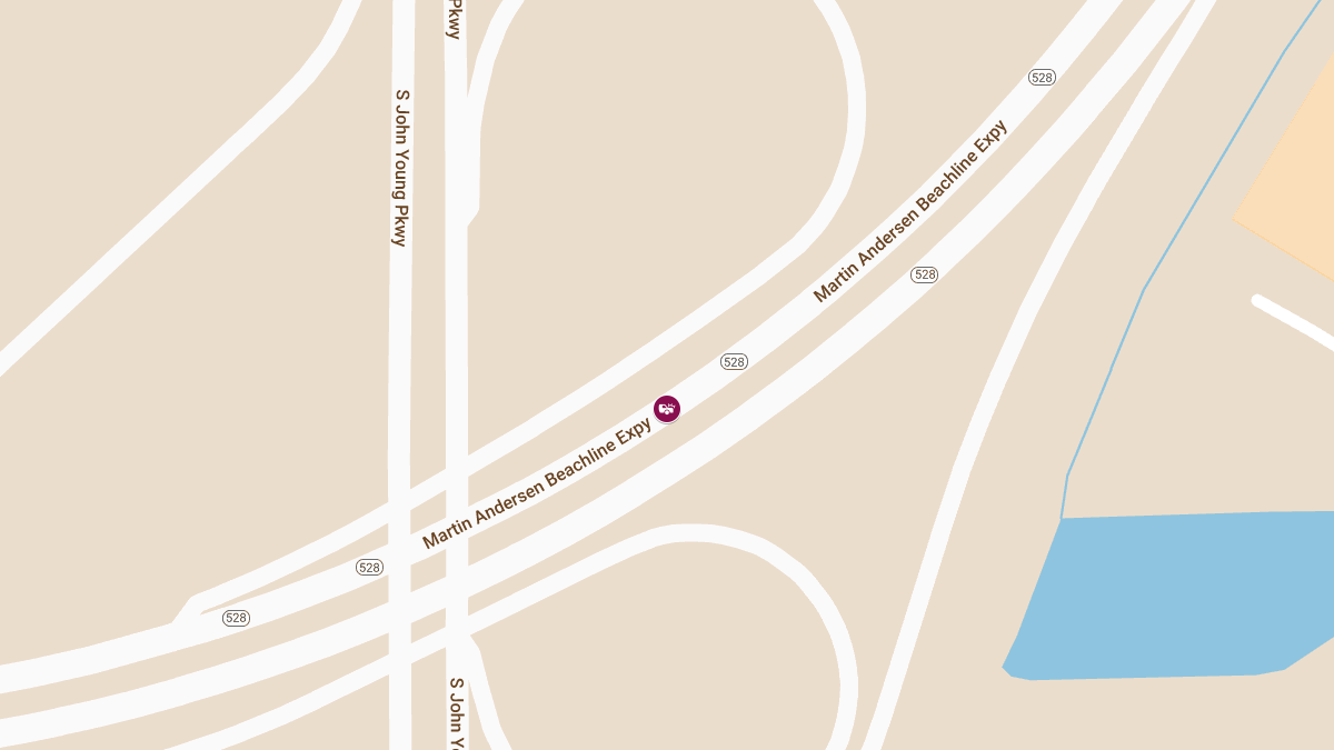 Injury Crash Reported on Beachline Expressway Exit Ramp Near MM1