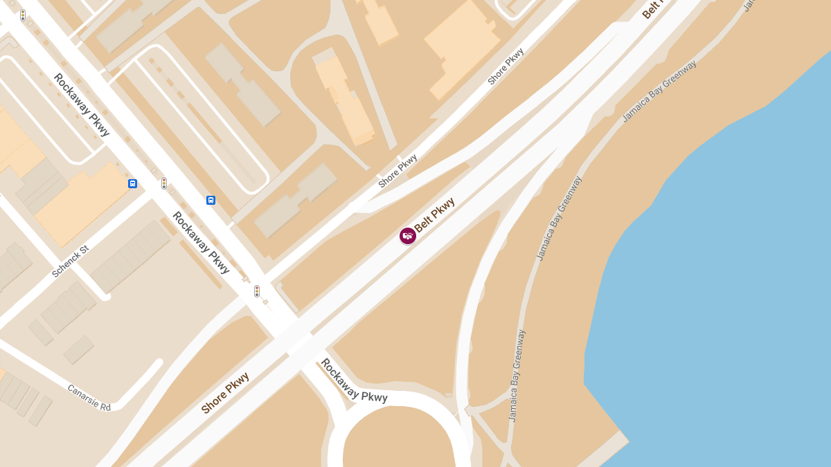 Injury Crash Reported on Belt Parkway Near Exit 20