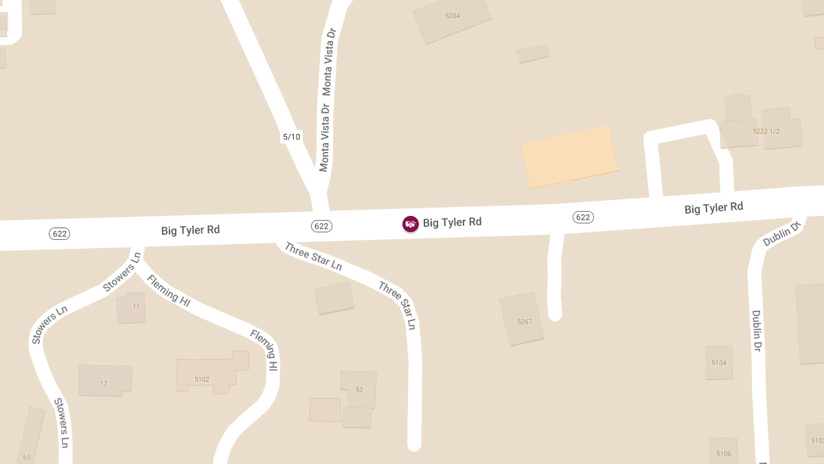 Injury Crash Reported on Big Tyler Rd