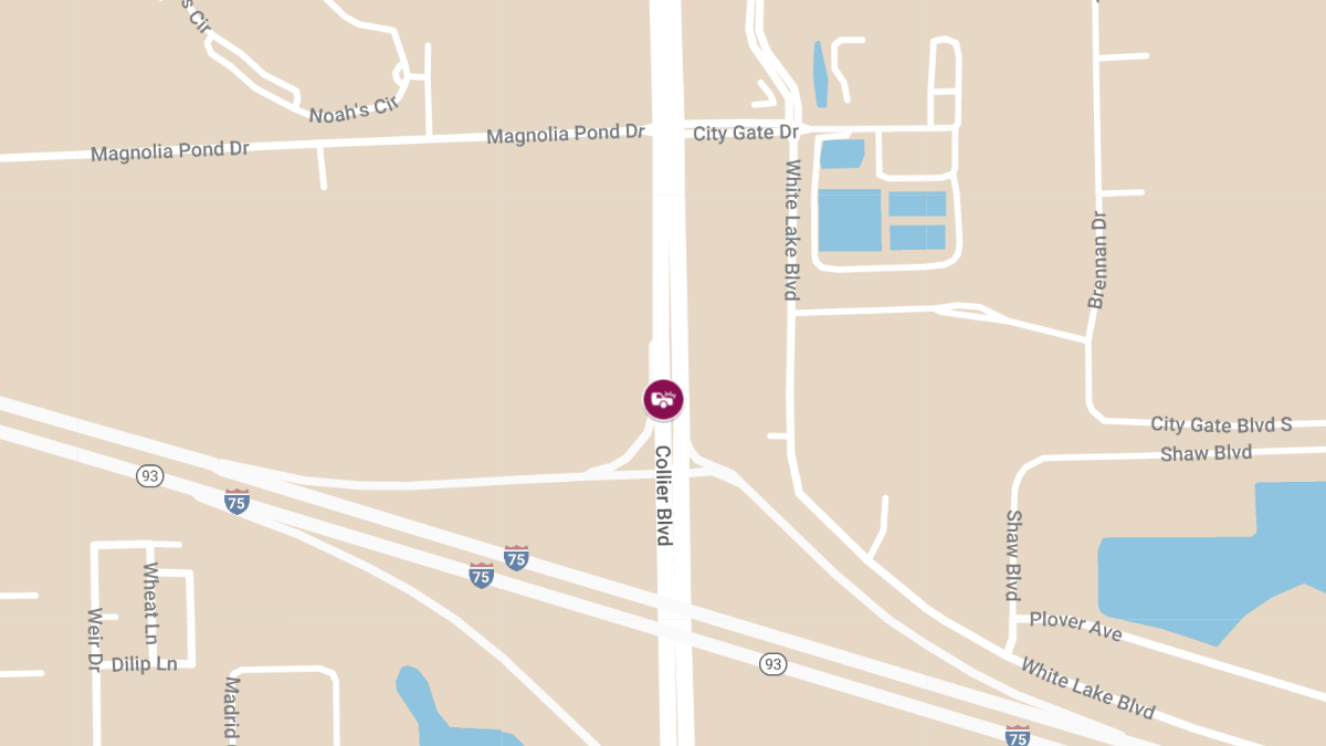 Injury Crash Reported on Collier Blvd Near I-75 Entrance