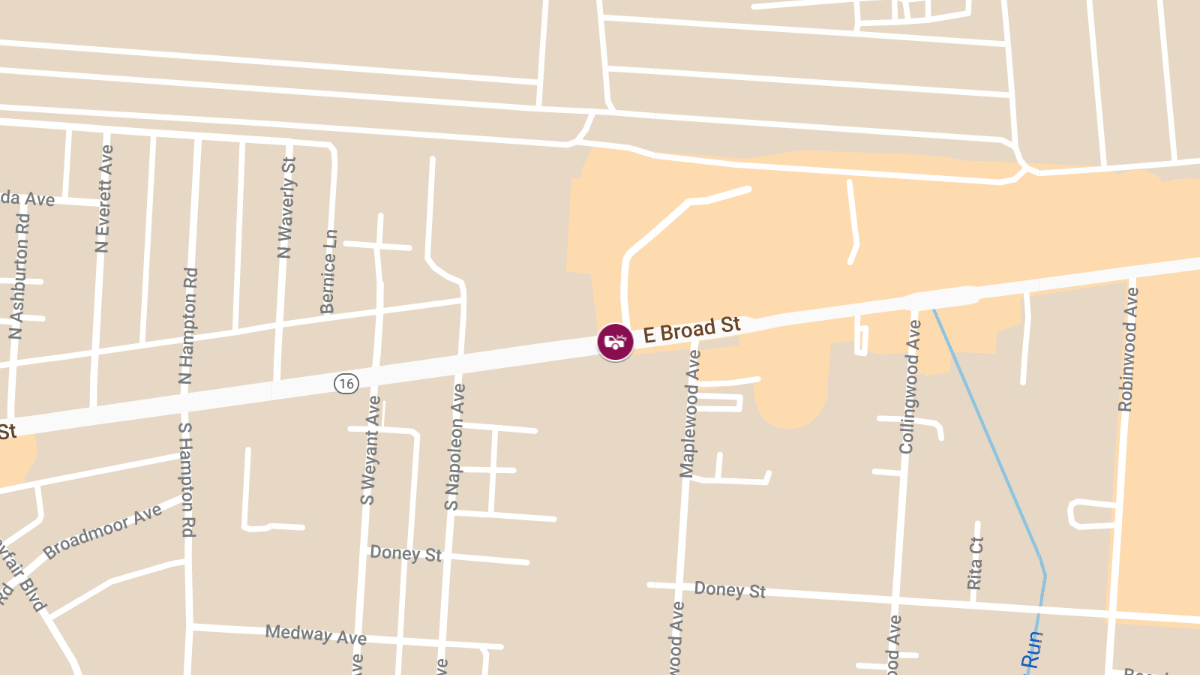 Injury Crash Reported on E Broad St in Downtown