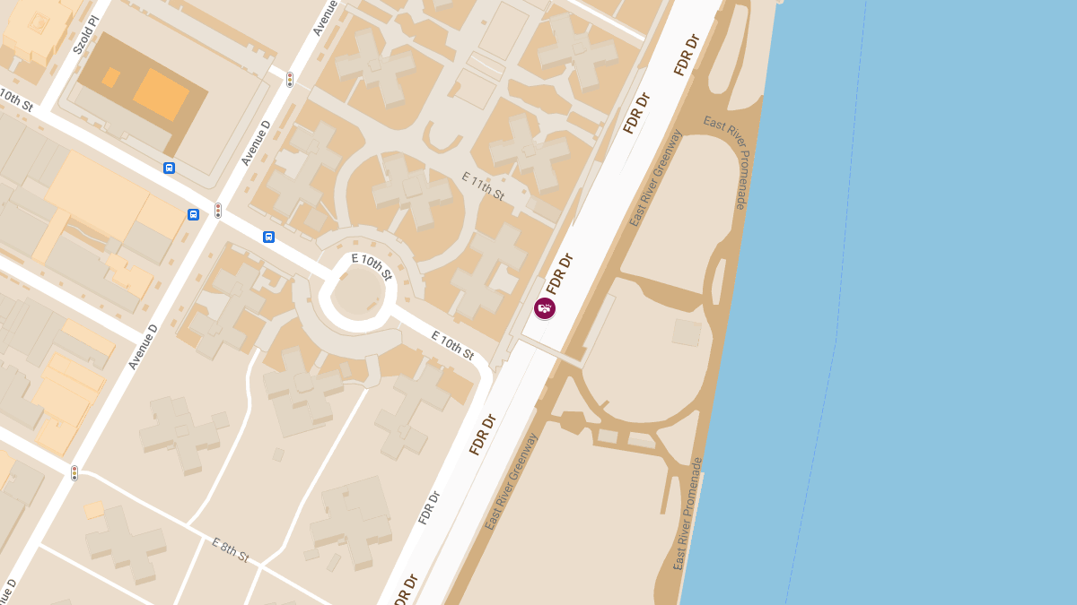 Injury Crash Reported on FDR Dr S & E River Dr