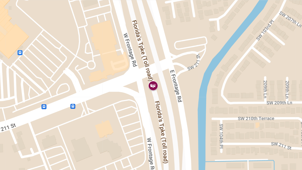 Injury Crash Reported on Florida’s Tpke NB at SW 211th St