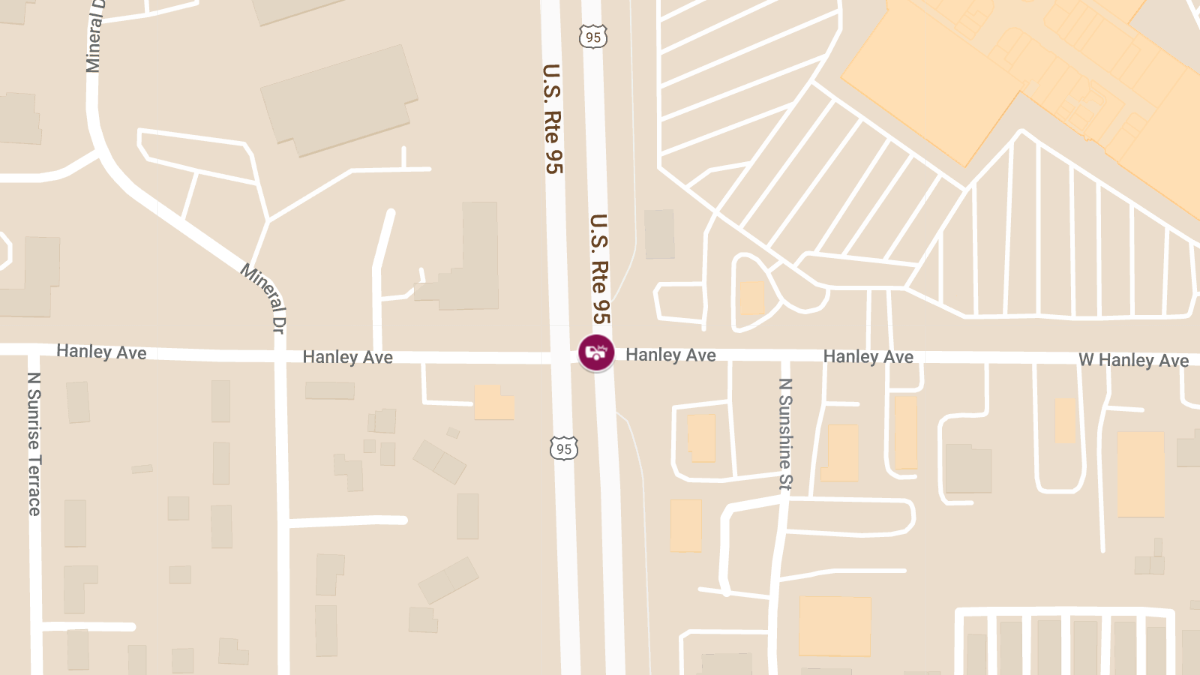 Injury Crash Reported on Hwy 95 at Milepost 448