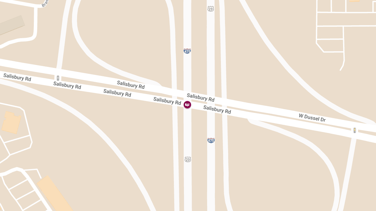 Injury Crash Reported on I-475 S at Salisbury Rd