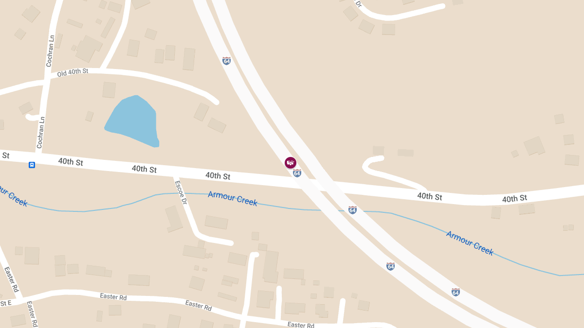 Injury Crash Reported on I-64E Near Exit 46
