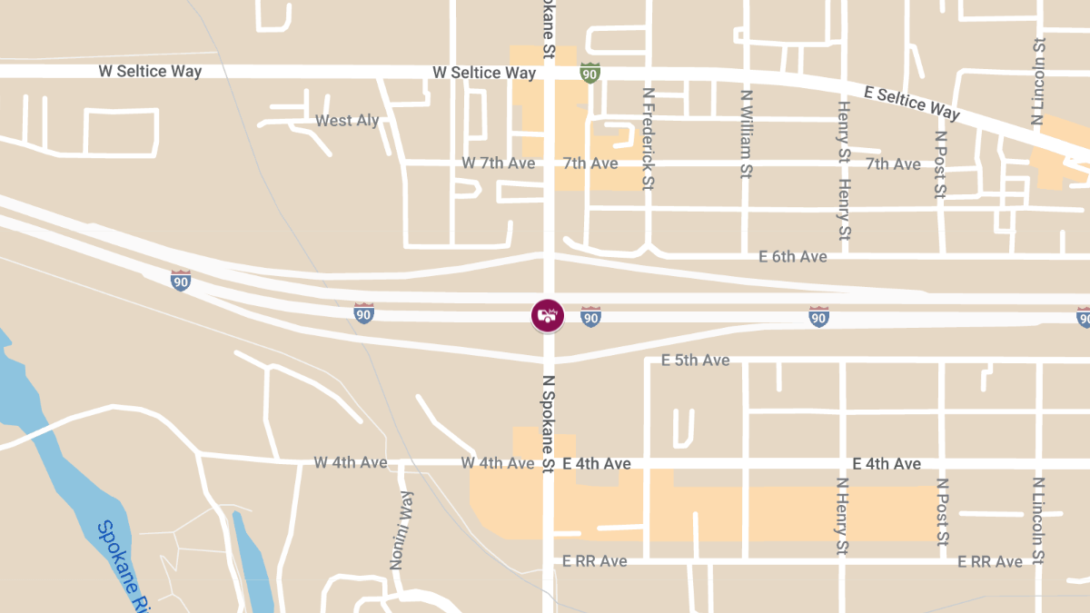 Injury Crash Reported on I-90 at Spokane St