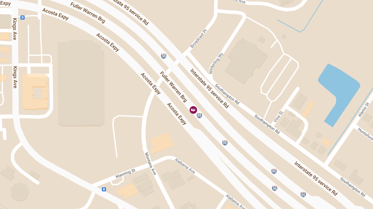 Injury Crash Reported on I-95 SB Near MM 363